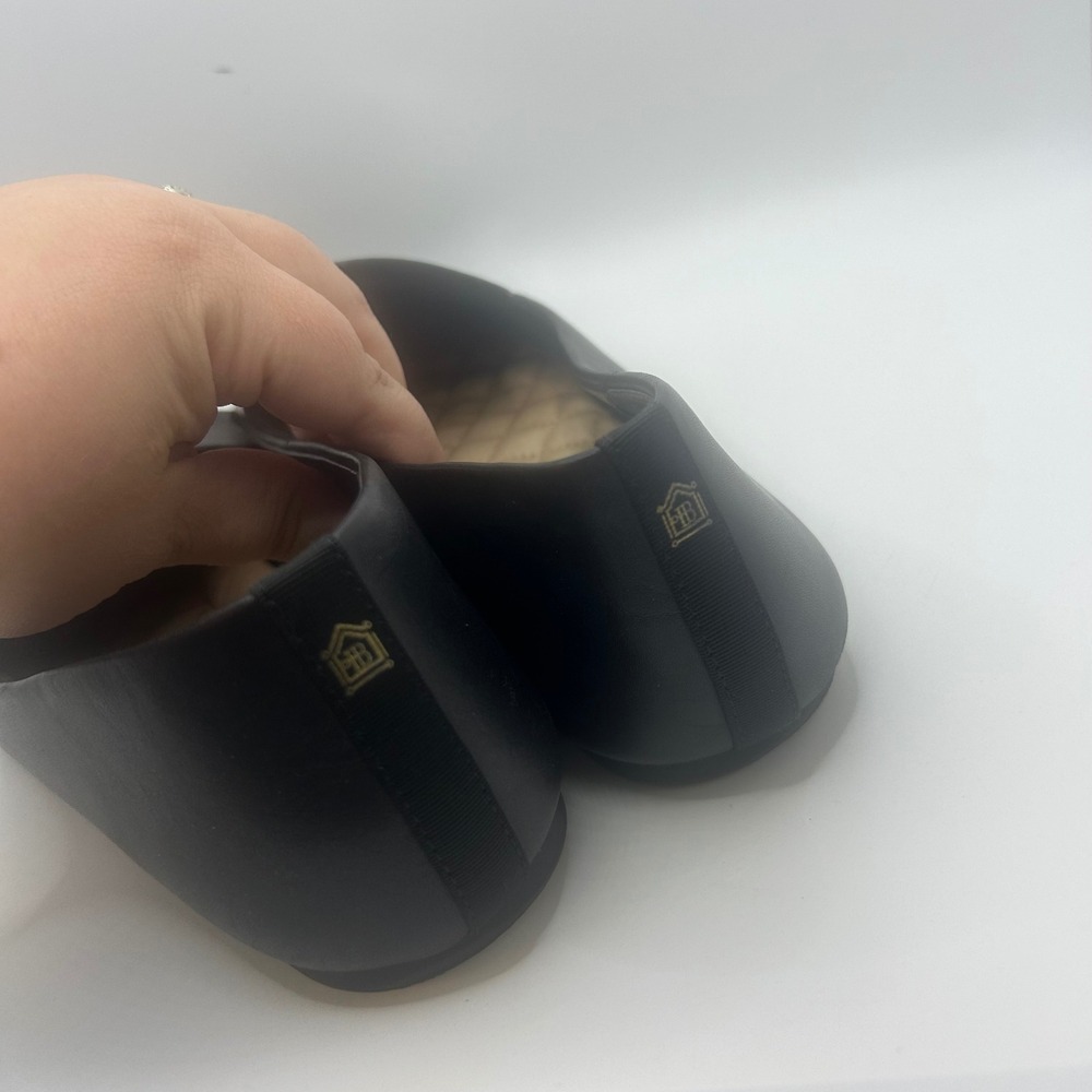 Birdies Starling Black Leather Loafers Smoking Slippers Flats Womens 9.5 - Picture 5 of 9